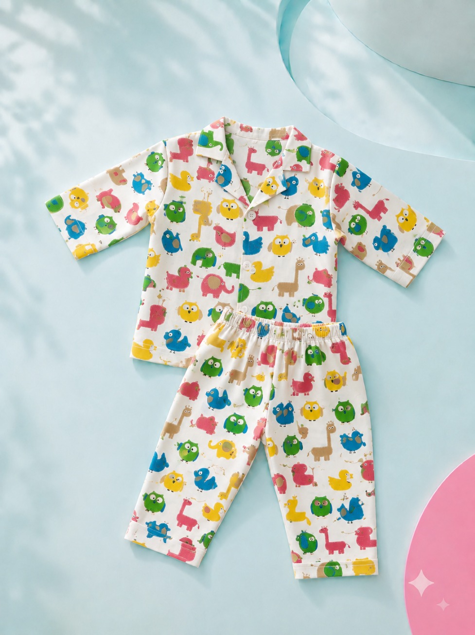 Kehri unisex Night Suit- multi colour